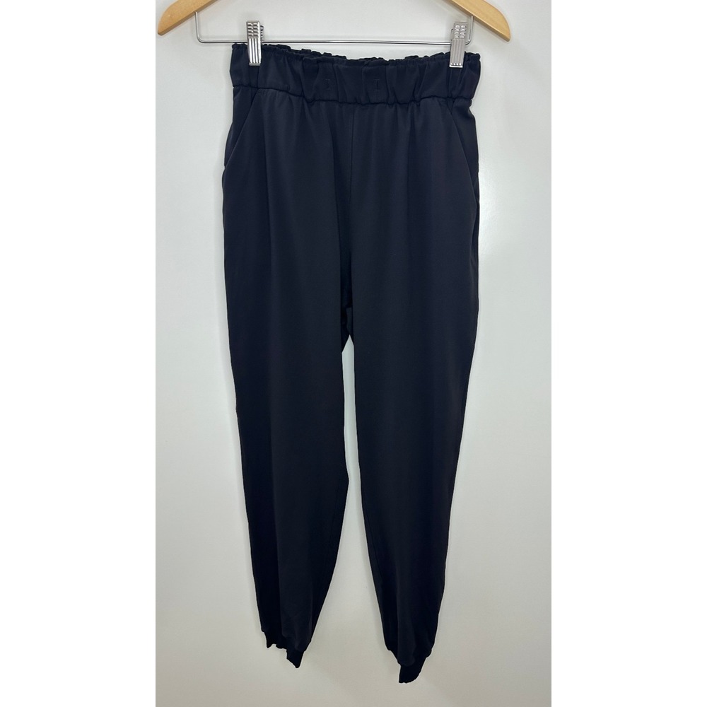 Lululemon Keep Moving Jogger Size 4 Black Pull On Stretch High Rise Comfort Gym - Picture 2 of 9